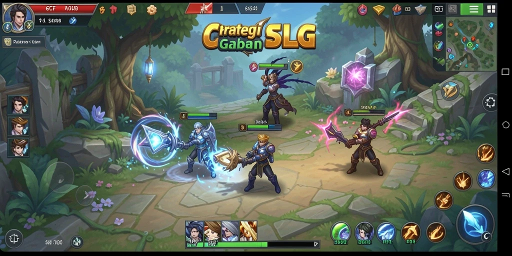 Screenshot gameplay menunjukkan pertempuran seru di 6CF.