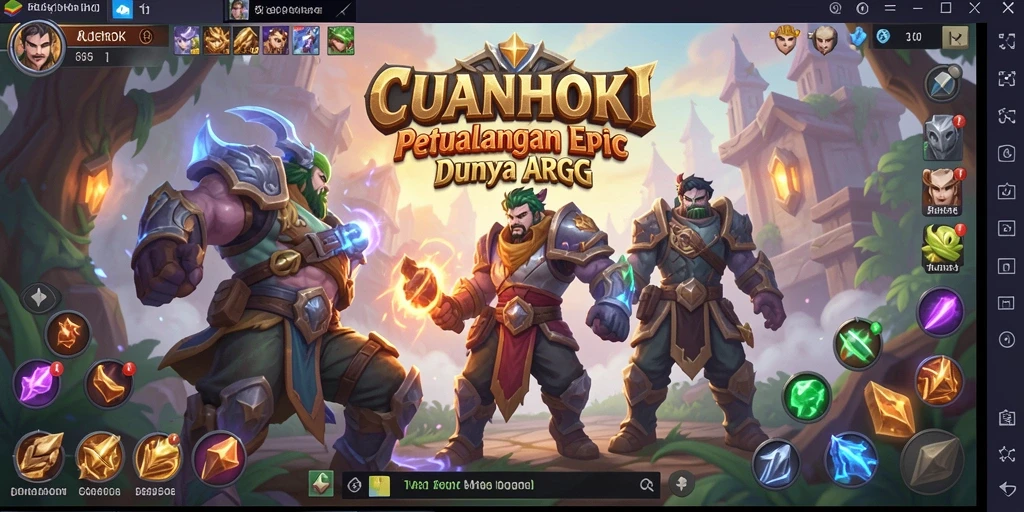 Gambaran interaksi seru dalam gameplay ARPG CUANHOKI.