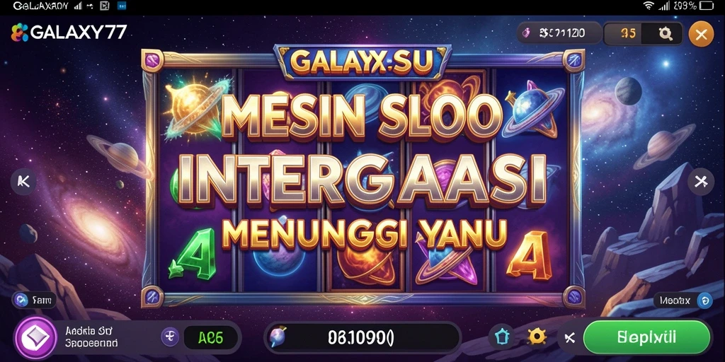 Tampilan gameplay GALAXY77 yang seru dan mengasyikkan.