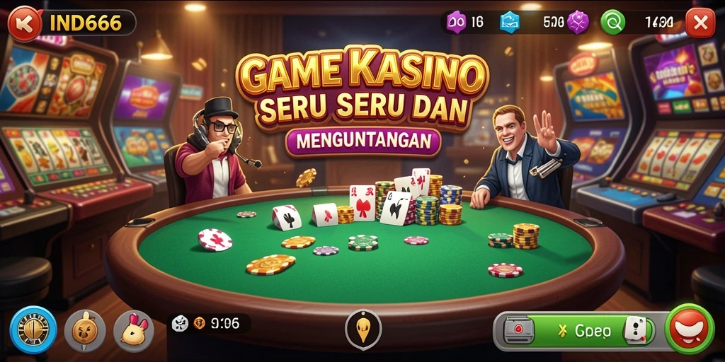 Screenshot gameplay <strong>IND666</strong> menampilkan aksi seru permainan Kasino.